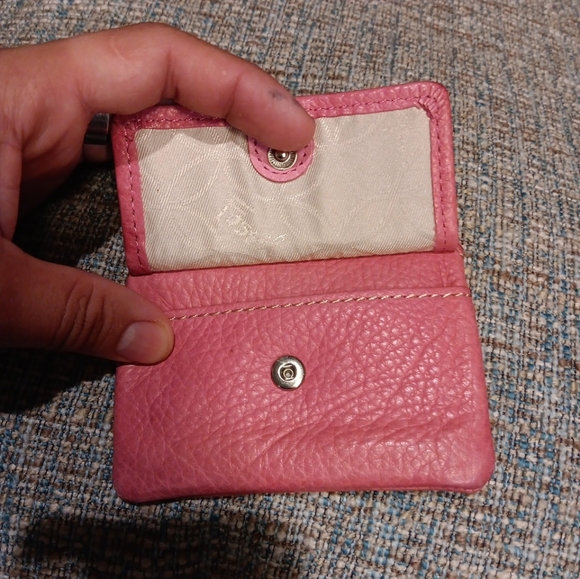 Fossil Pink Leather Coin Purse - Picture 4 of 4
